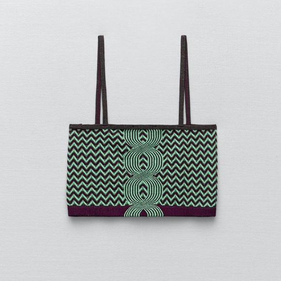 Zara knit tank crop top - size m/l - Picture 7 of 7